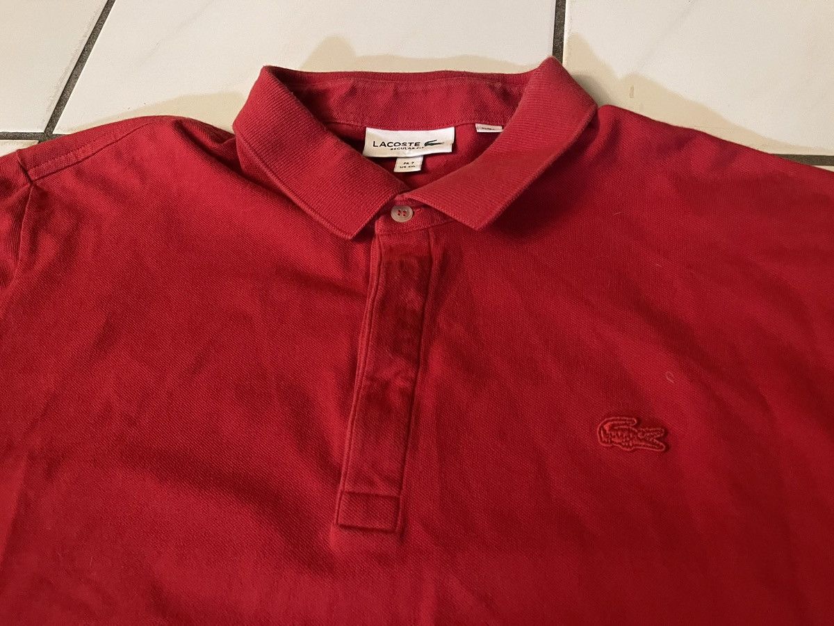 Lacoste Lacoste Shirt Men 7 2XL XXL Red Polo Regular Fit Crocodile Size US XXL / EU 58 / 5 - 2 Thumbnail