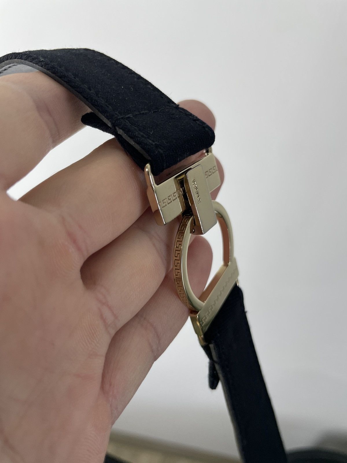 Versace Vintage Gianni Versace Leather and cotton belt Size ONE SIZE - 7 Thumbnail