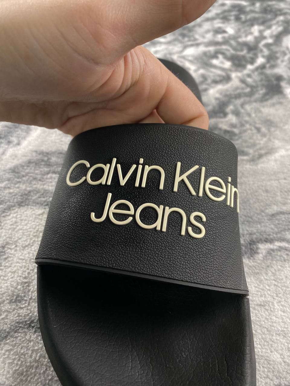 Calvin Klein Calvin Klein Jeans Slider Men Size 44 Black Size US 11 / EU 44 - 7 Thumbnail