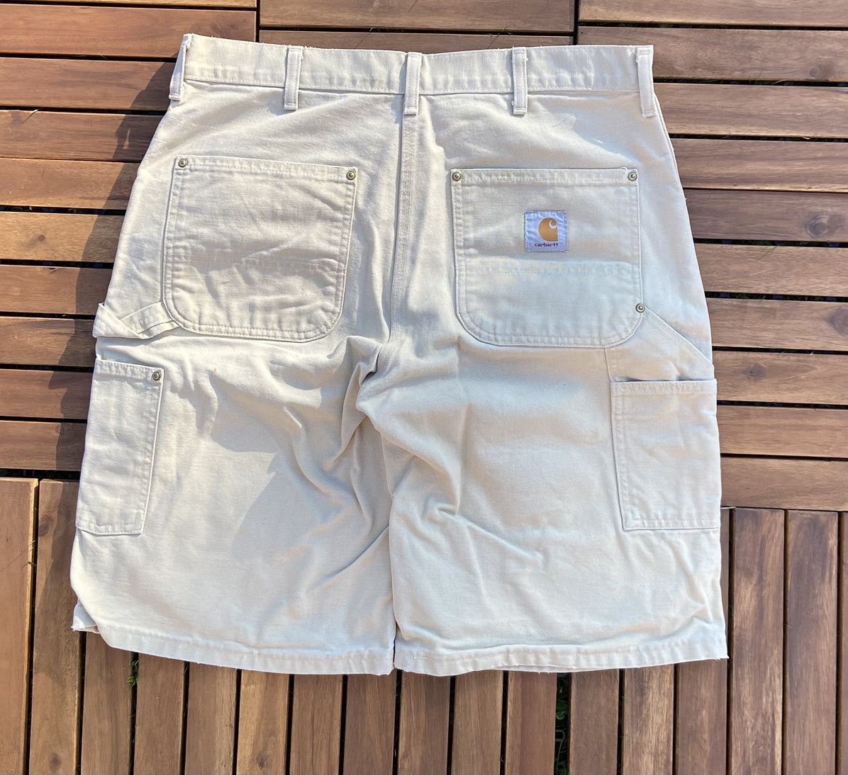 Carhartt 🟤Carhartt Double knee shorts jorts 19 DB🟤 Size US 36 / EU 52 - 3 Thumbnail