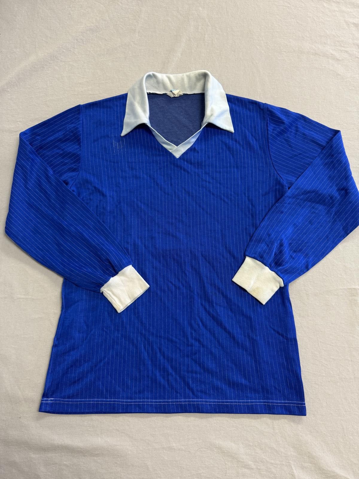 Designer Vintage Football uhlsport Goalie Jersey Blue Pin Stripe - M Size US M / EU 48-50 / 2 - 1 Thumbnail