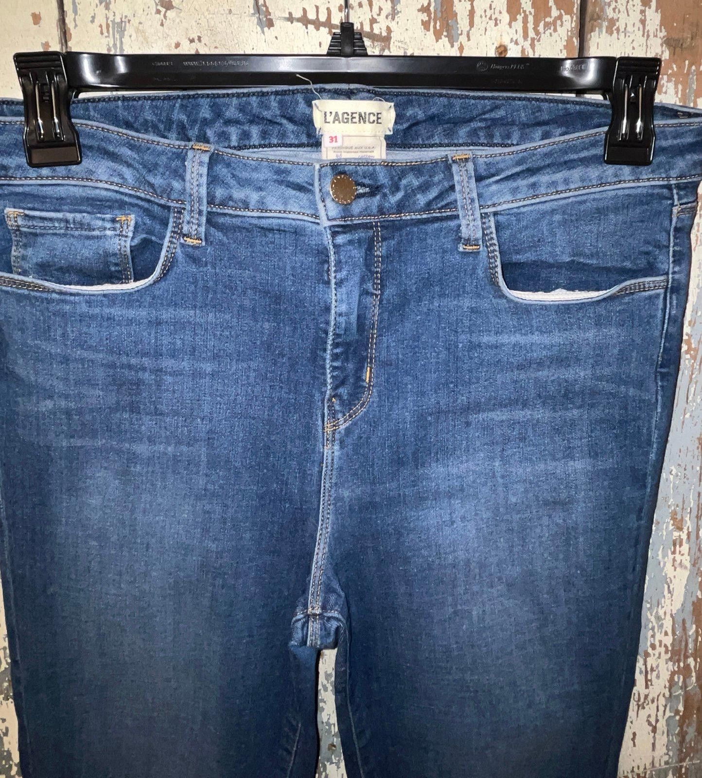 Designer L'agence Womens Jeans size 31 skinny Size 31" - 2 Thumbnail