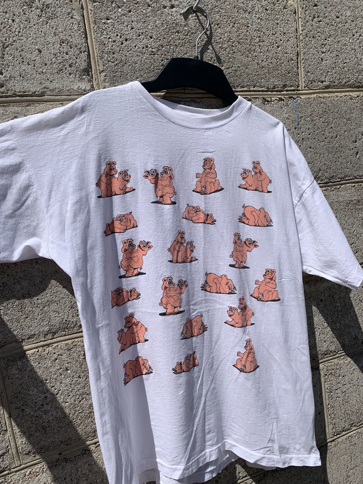 Vintage Vintage 90s Pig Sex Single Stich T -Shirt Size US XL / EU 56 / 4 - 2 Thumbnail