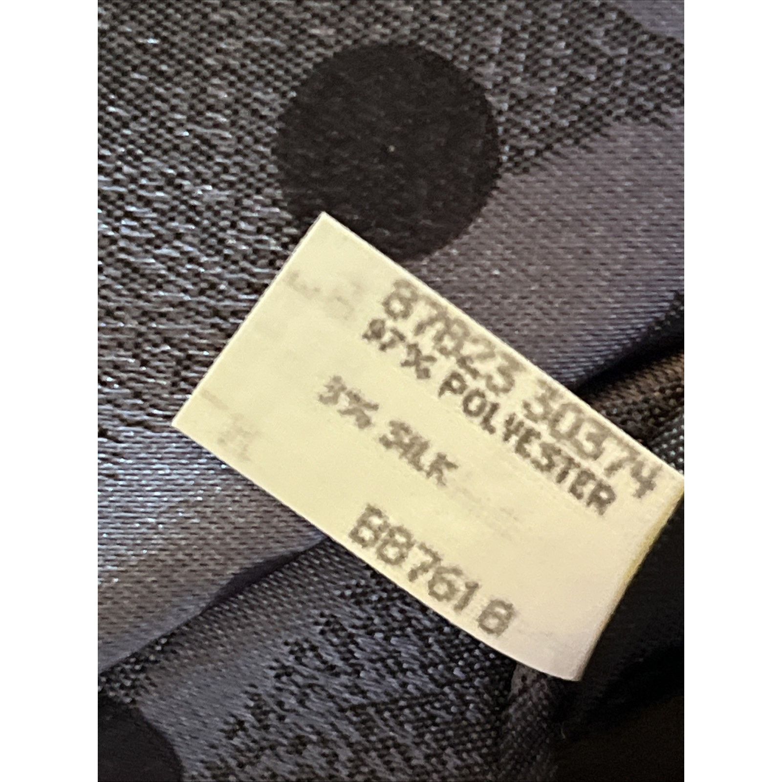 Oscar De La Renta Oscar de la Renta Studio Tie Silvery Blue Poly Silk Necktie Size ONE SIZE - 5 Thumbnail
