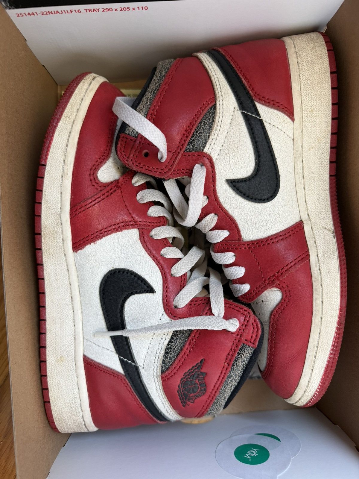 Jordan Brand Jordan 1 High OG Lost & Found Youth 5.5 (W 7) – Box – Used Size US 7 / IT 37 - 2 Thumbnail