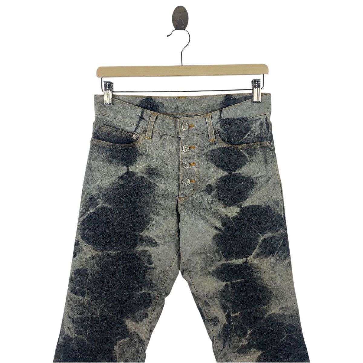 Japanese Brand × Tornado Mart TORNADO MART Flare bleach denim jeans Size 29" - 2 Thumbnail