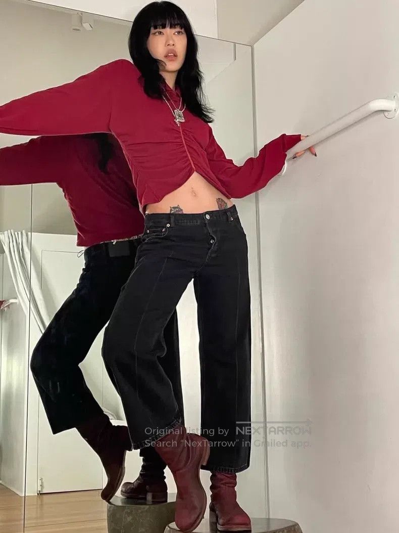 Y/Project Y/Project Pleated Crop Top Size XS / US 0-2 / IT 36-38 - 2 Thumbnail