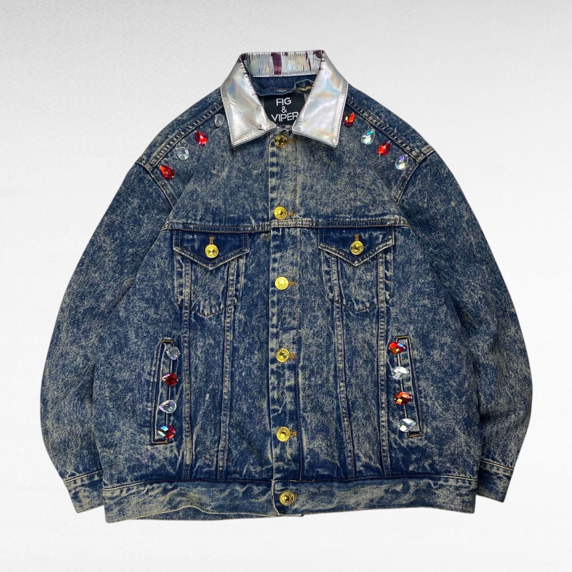 Vintage FIG&VIPER Denim Jacket Size L Size US L / EU 52-54 / 3 - 1 Thumbnail