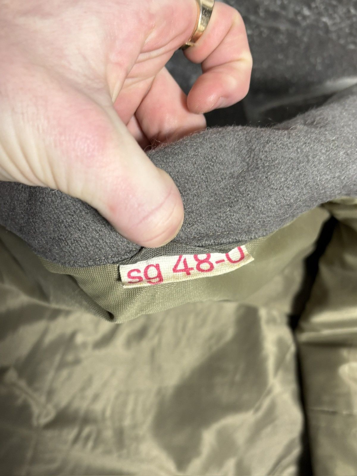 Vintage 1970s East German Military Vintage Wool Coat Trench Army 60s Size US M / EU 48-50 / 2 - 7 Thumbnail