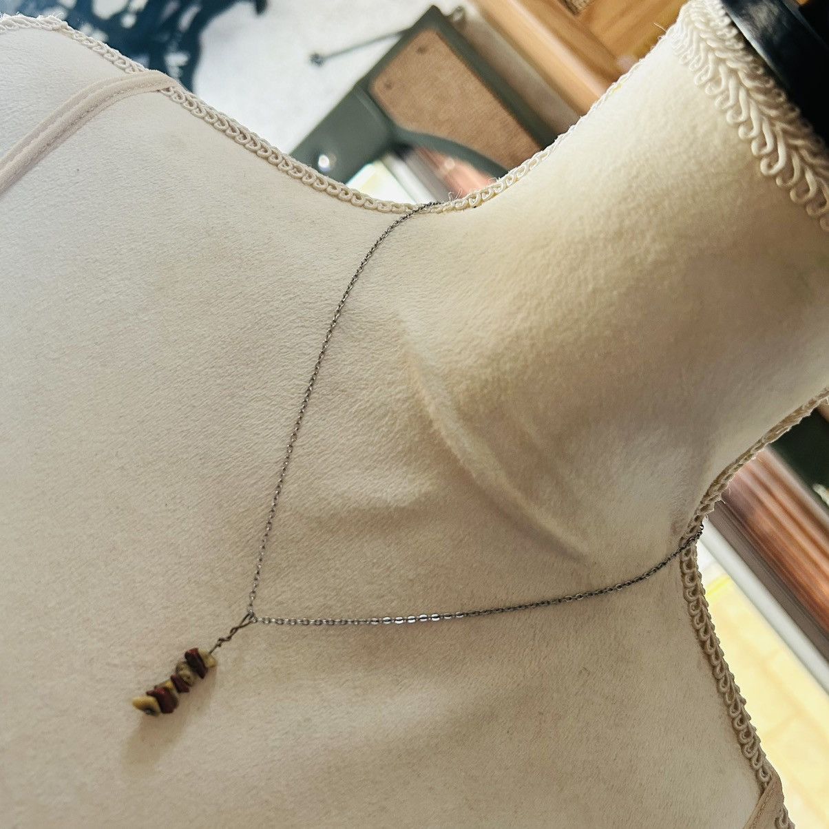 Handmade Handcrafted genuine stone pendant on chain necklace Size ONE SIZE - 2 Thumbnail