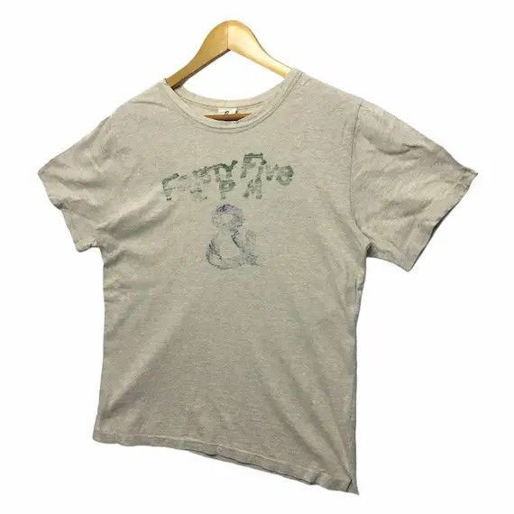 45rpm Vtg 45RPM JAPANESE DENIM Boro Design Tee Shirt Forty Five Size US S / EU 44-46 / 1 - 4 Thumbnail