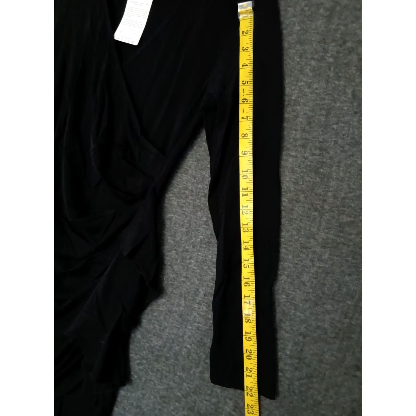Vintage BTFBM Women’s Fashion Wrap V Neck Dress Long Sleeve Black Size S Size S / US 4 / IT 40 - 5 Thumbnail