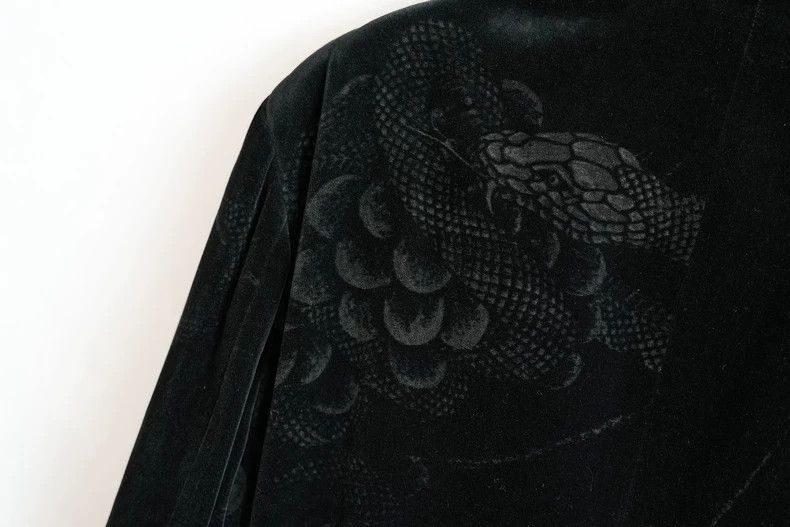 Yohji Yamamoto Yohji Yamamoto size os 19 AW Viper and Grape Velvet Jacket Size US M / EU 48-50 / 2 - 7 Thumbnail