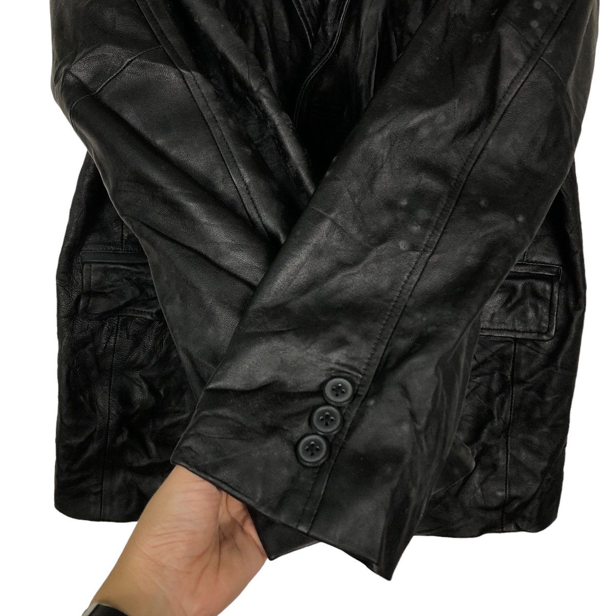 Japanese Brand 🔥90’s Vintage Biker Genuine Leather Jacket Gainer Japan Size US L / EU 52-54 / 3 - 12 Thumbnail