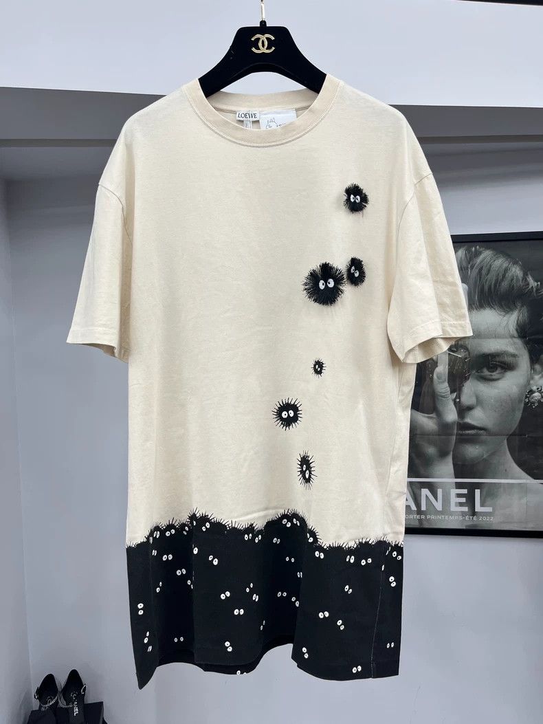 LOEWE Coal ball sprite printed short sleeve T-shirt