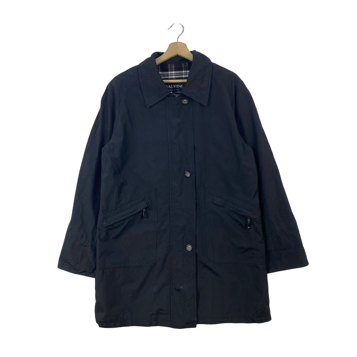 Vintage Vintage SALVINI Car Coat Jacket Minimalist Overcoat Size US L / EU 52-54 / 3 - 4 Thumbnail
