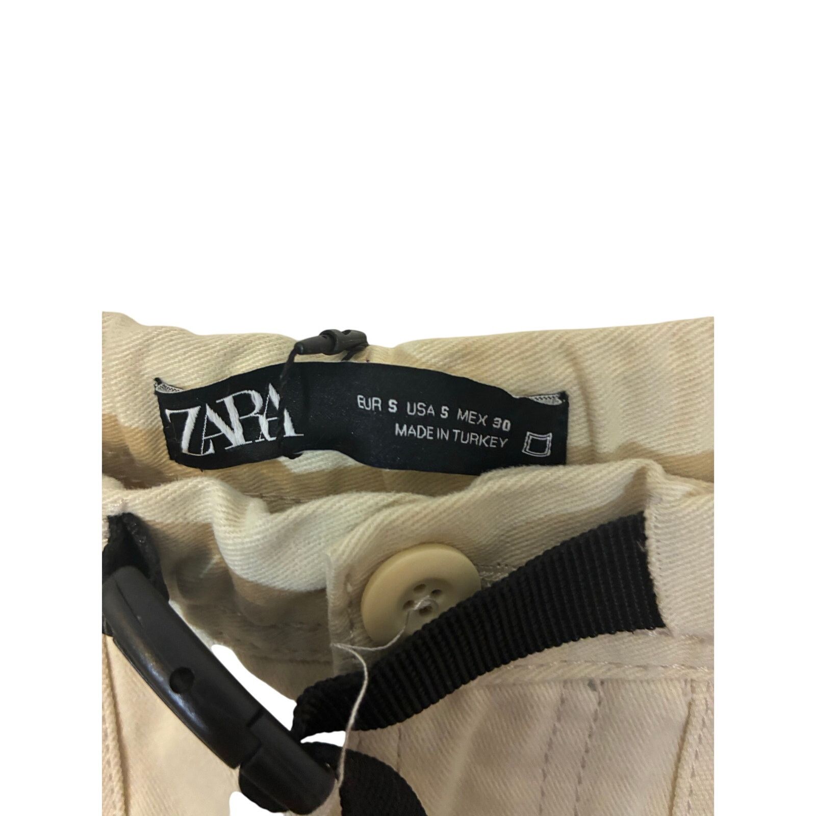 Zara NWT Zara Relaxed Fit Men's Cargo Shorts Cream S gorpcore Size US 28 / EU 44 - 2 Thumbnail