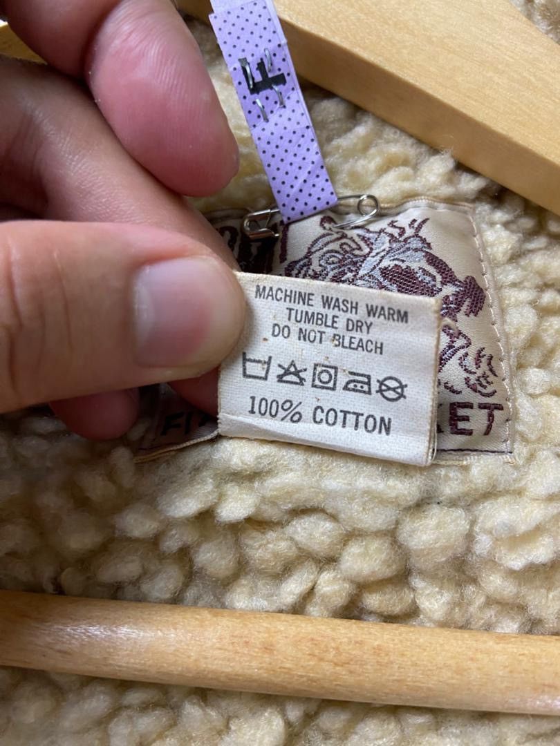 Japanese Brand Permit Western Corduroy Jacket with Sherpa Lining (205) Size US XXS / EU 40 - 4 Thumbnail