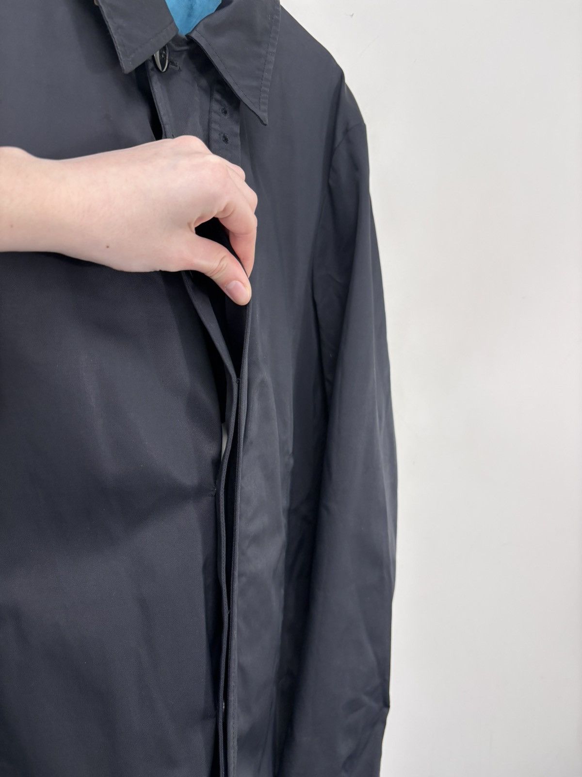 Kenzo Kenzo Homme Men’s Black Cotton Nylon Blend Trench Coat Size US M / EU 48-50 / 2 - 10 Thumbnail