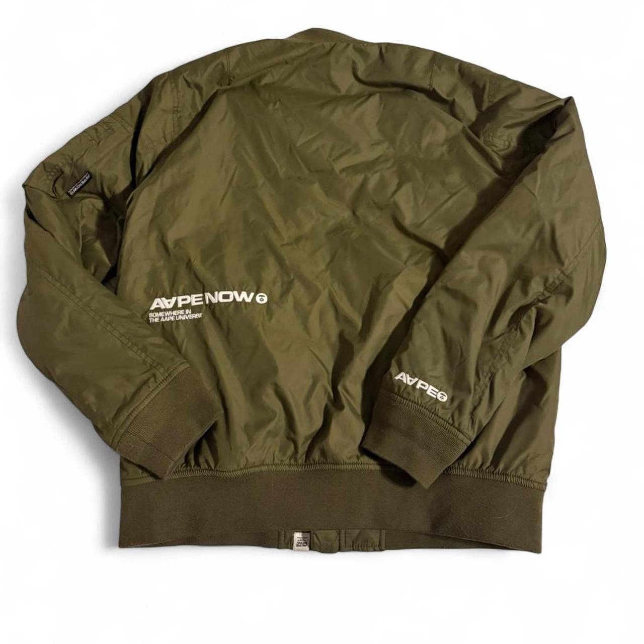 Aape AAPE By A Bathing Ape Olive Green Bomber Flight Jacket Size US L / EU 52-54 / 3 - 7 Thumbnail