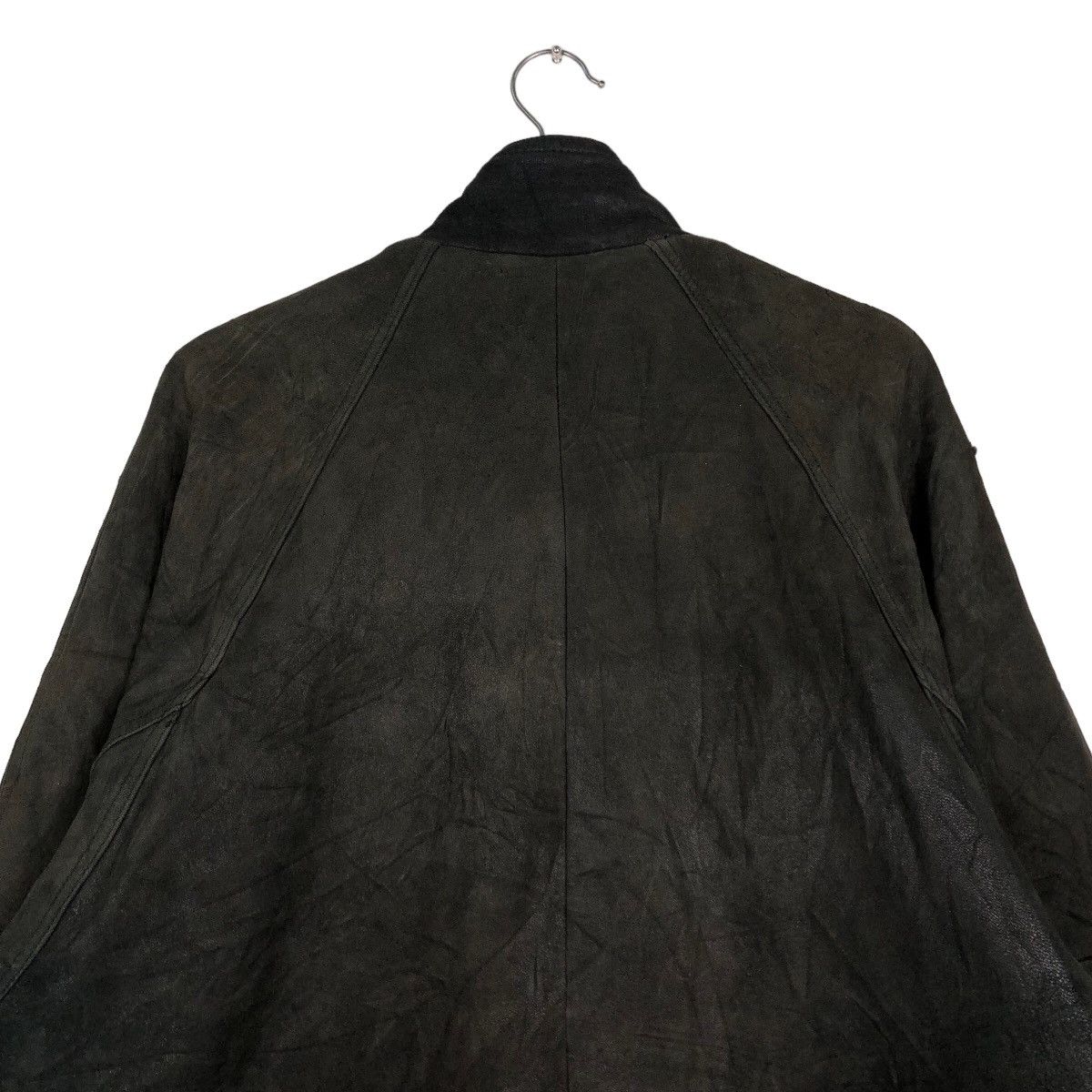 Issey Miyake 🔥Vintage Genuine Biker Leather Jacket Ball Basic Japan Size US M / EU 48-50 / 2 - 10 Thumbnail