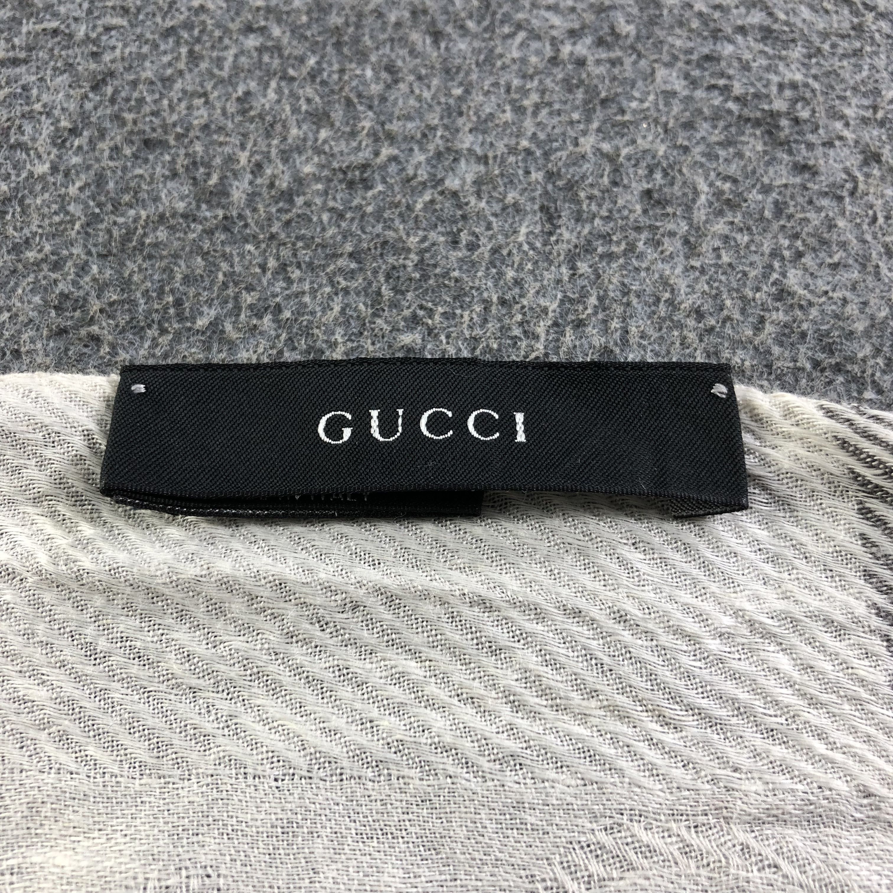 Gucci Gucci Monogram Wool Scarf Muffler Wrap V1760 Size ONE SIZE - 5 Thumbnail