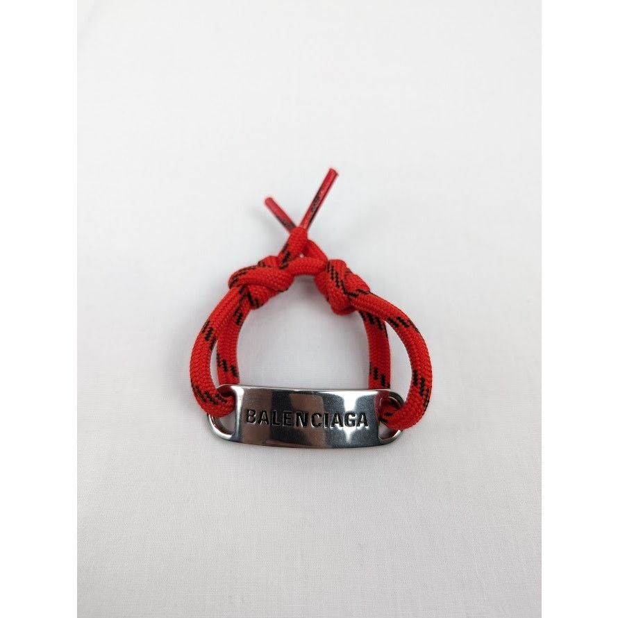 Balenciaga o1rshd1 Q:3 / Size: OS / Plaque Bracelet in Red Size ONE SIZE - 2 Thumbnail