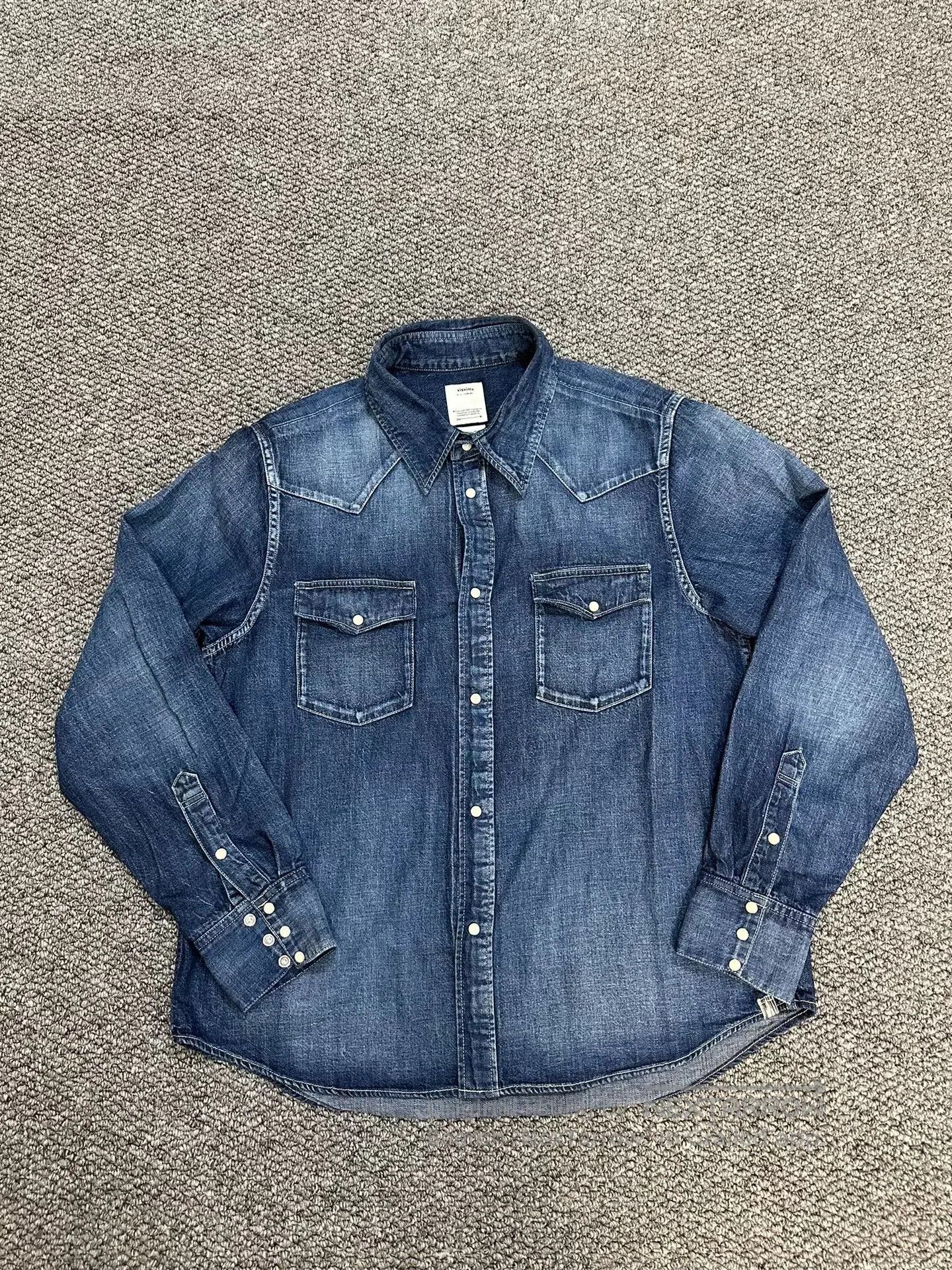 Visvim visvim Social Sculpture Denim Shirt. Size US S / EU 44-46 / 1 - 1 Thumbnail