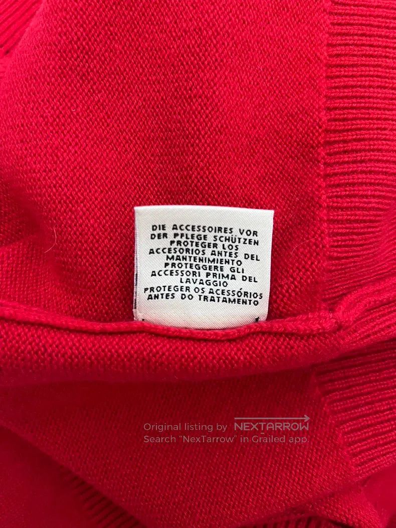 Hermes Hermes Red Cashmere Knit Top Size XXS / US 00 / IT 34 - 7 Thumbnail