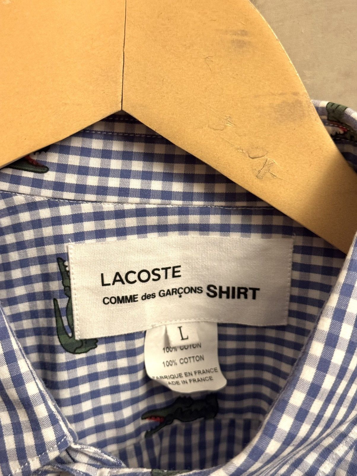 Comme des Garcons × Comme des Garcons Homme × Lacoste Comme des garçons x Lacoste twisted shirt L Size US L / EU 52-54 / 3 - 2 Thumbnail