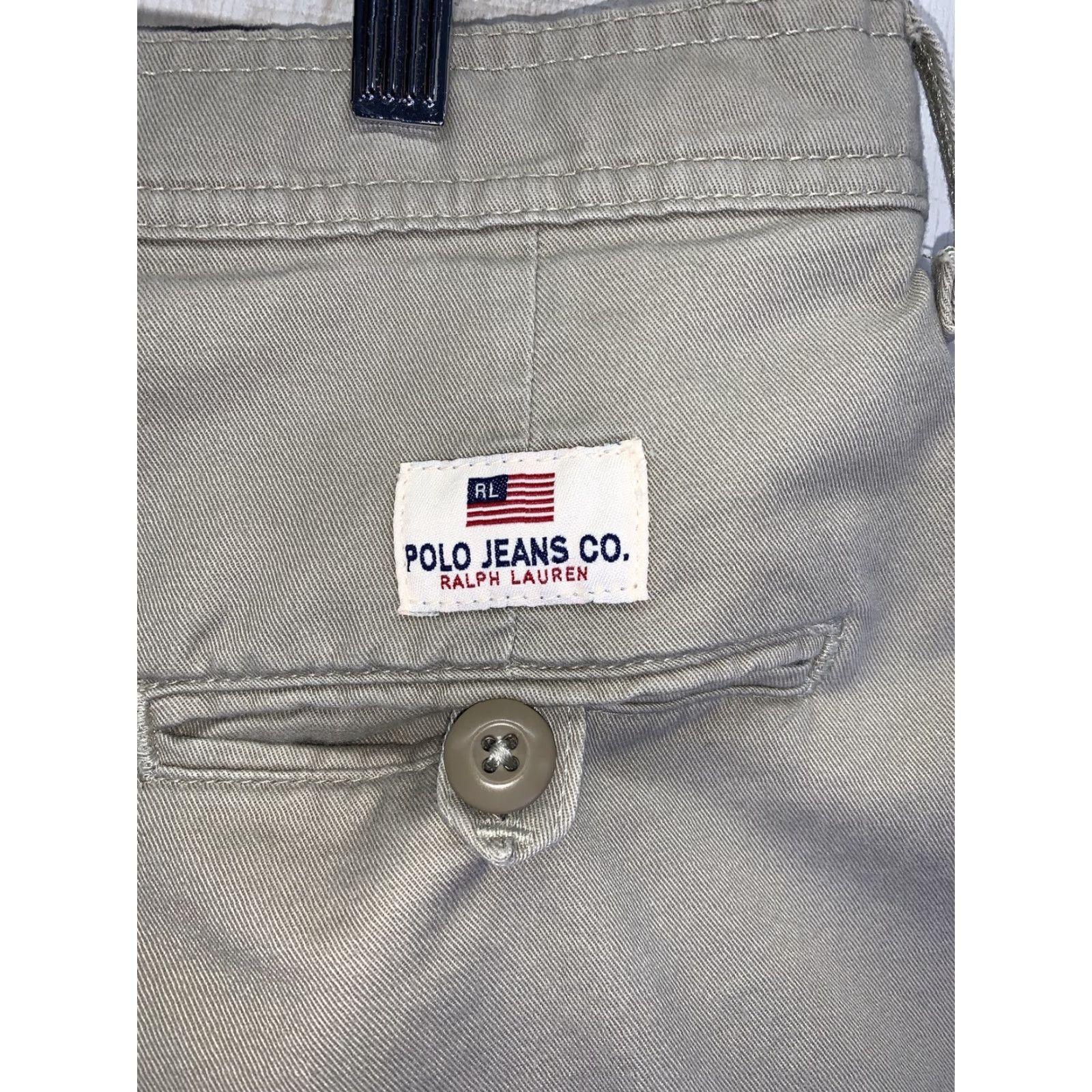 Polo Ralph Lauren VINTAGE Polo Ralph Lauren Mens Cargo Shorts Beige Cotton Khaki 36-38 81 Size US M / EU 48-50 / 2 - 5 Thumbnail
