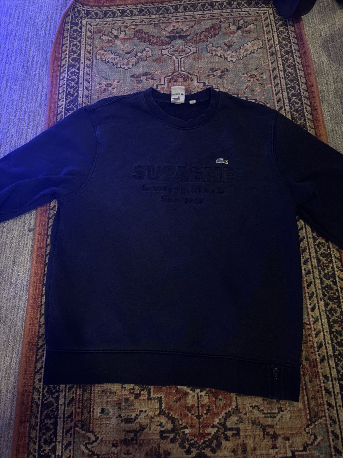 Lacoste × Supreme 2017 Supreme x Lacoste Sweatshirt Size US L / EU 52-54 / 3 - 2 Thumbnail