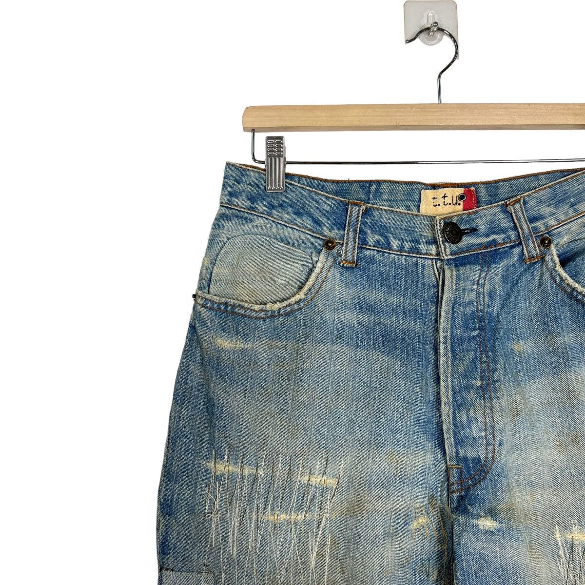 Hysteric Glamour × If Six Was Nine × Japanese Brand 🔥 T.T.U PATCHWORK DENIM Size US 30 / EU 46 - 7 Thumbnail