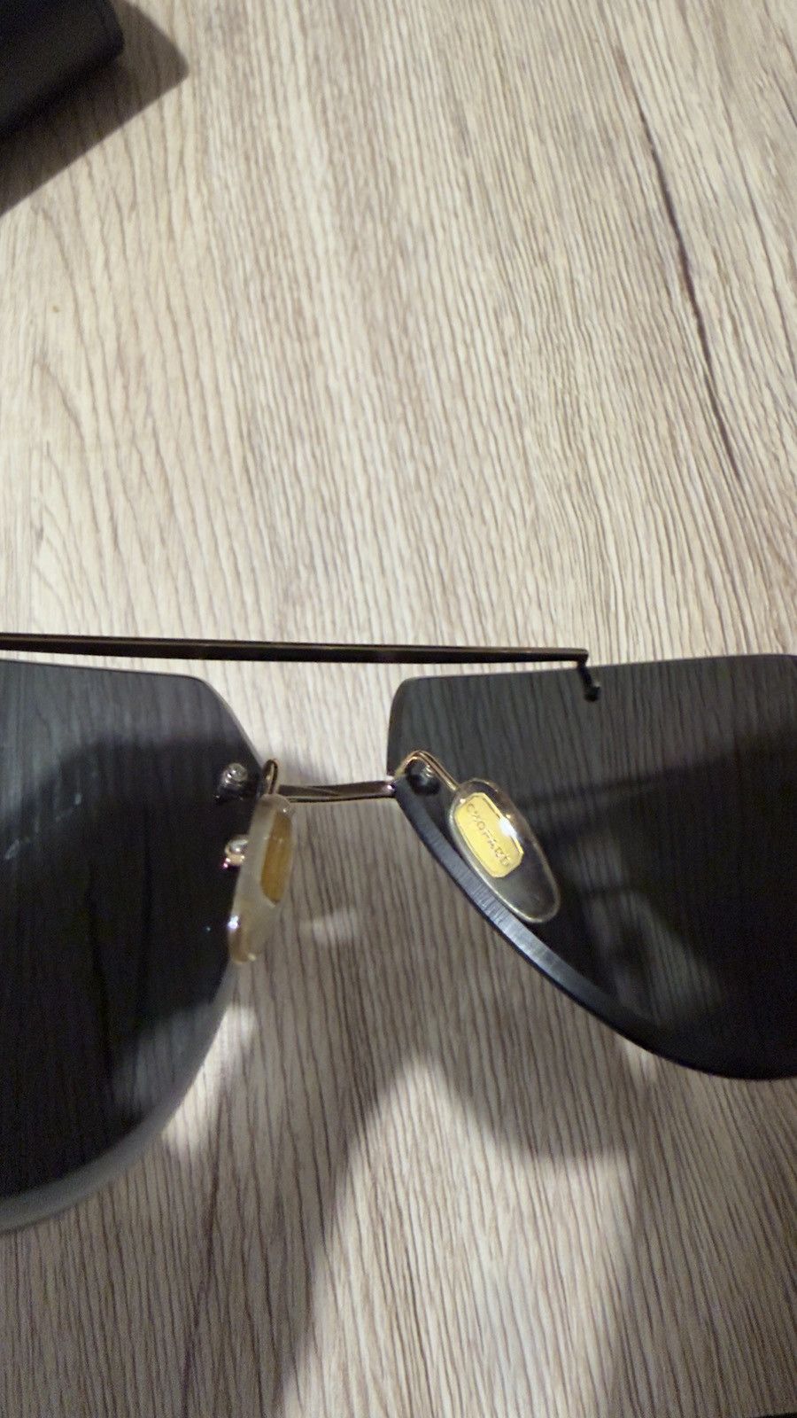 Chopard Chopard Gold Rimless Polarized Sunglasses – SCHD55 Size ONE SIZE - 7 Thumbnail