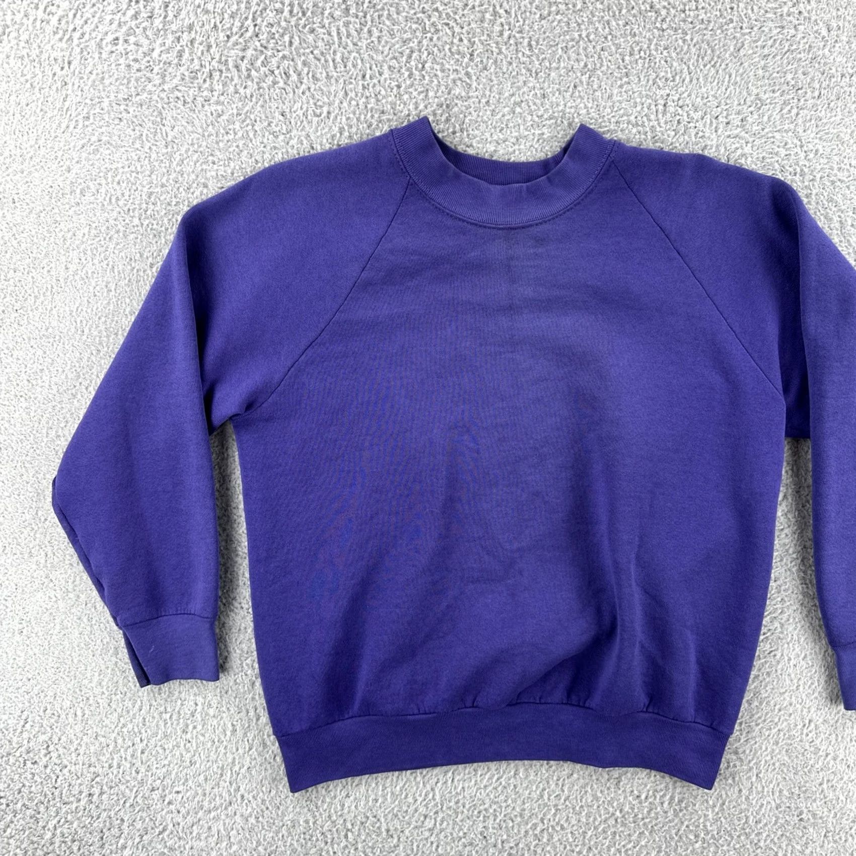 Fruit Of The Loom VINTAGE Fruit Of The Loom Purple Raglan Sweatshirt Womens M USA 90s Size M / US 6-8 / IT 42-44 - 3 Thumbnail