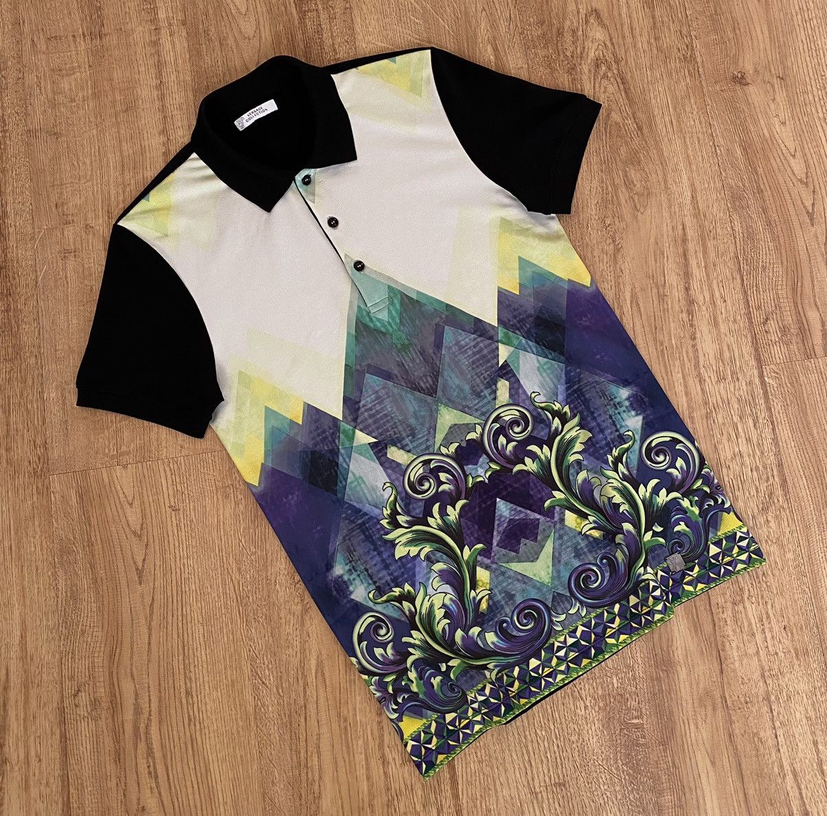 Versace Vercace Collection Pattern Polo Size US XS / EU 42 / 0 - 1 Thumbnail