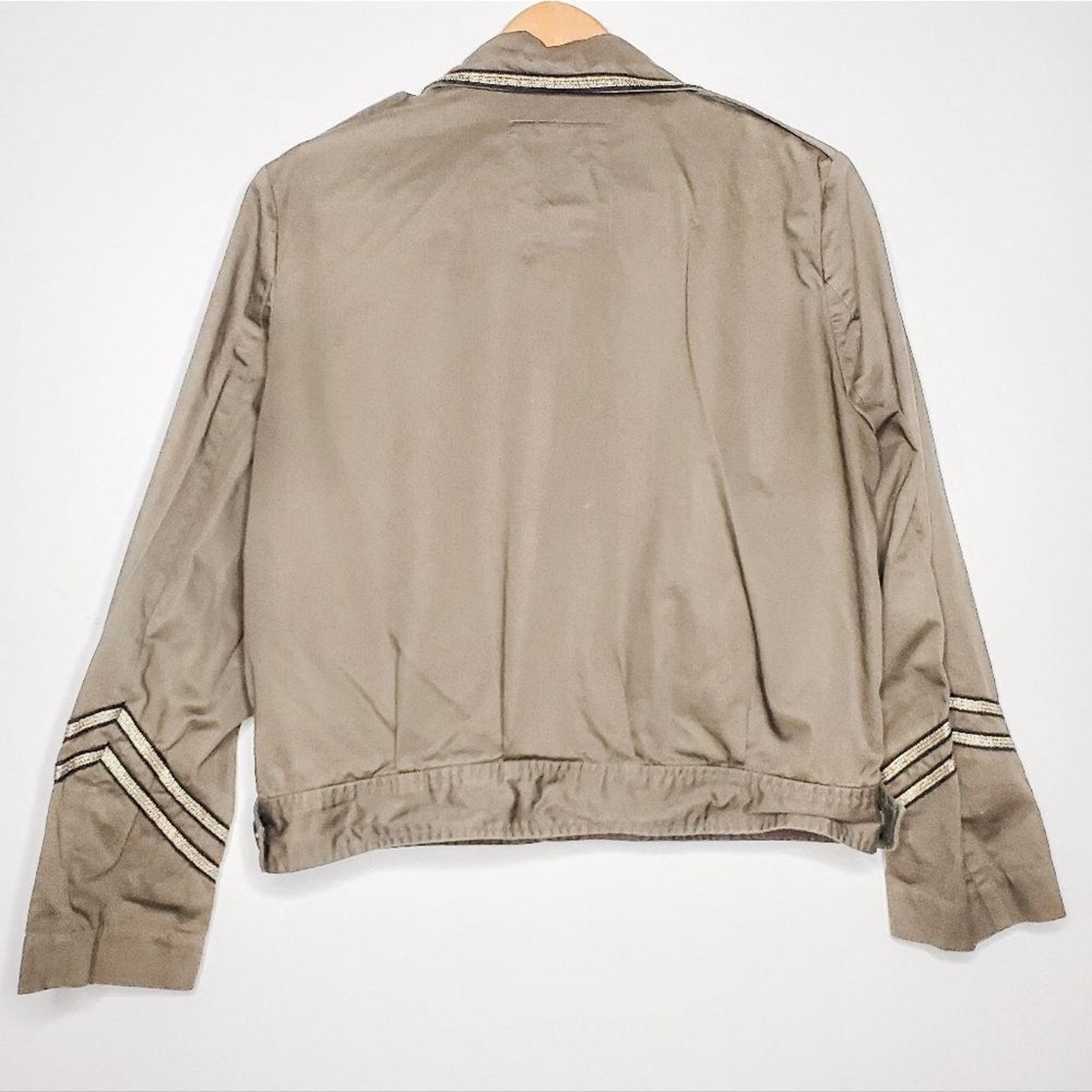 Zadig & Voltaire Zadig & Voltaire Kalen Army Green Cargo Pocket Jacket Sz S Size S / US 4 / IT 40 - 5 Thumbnail