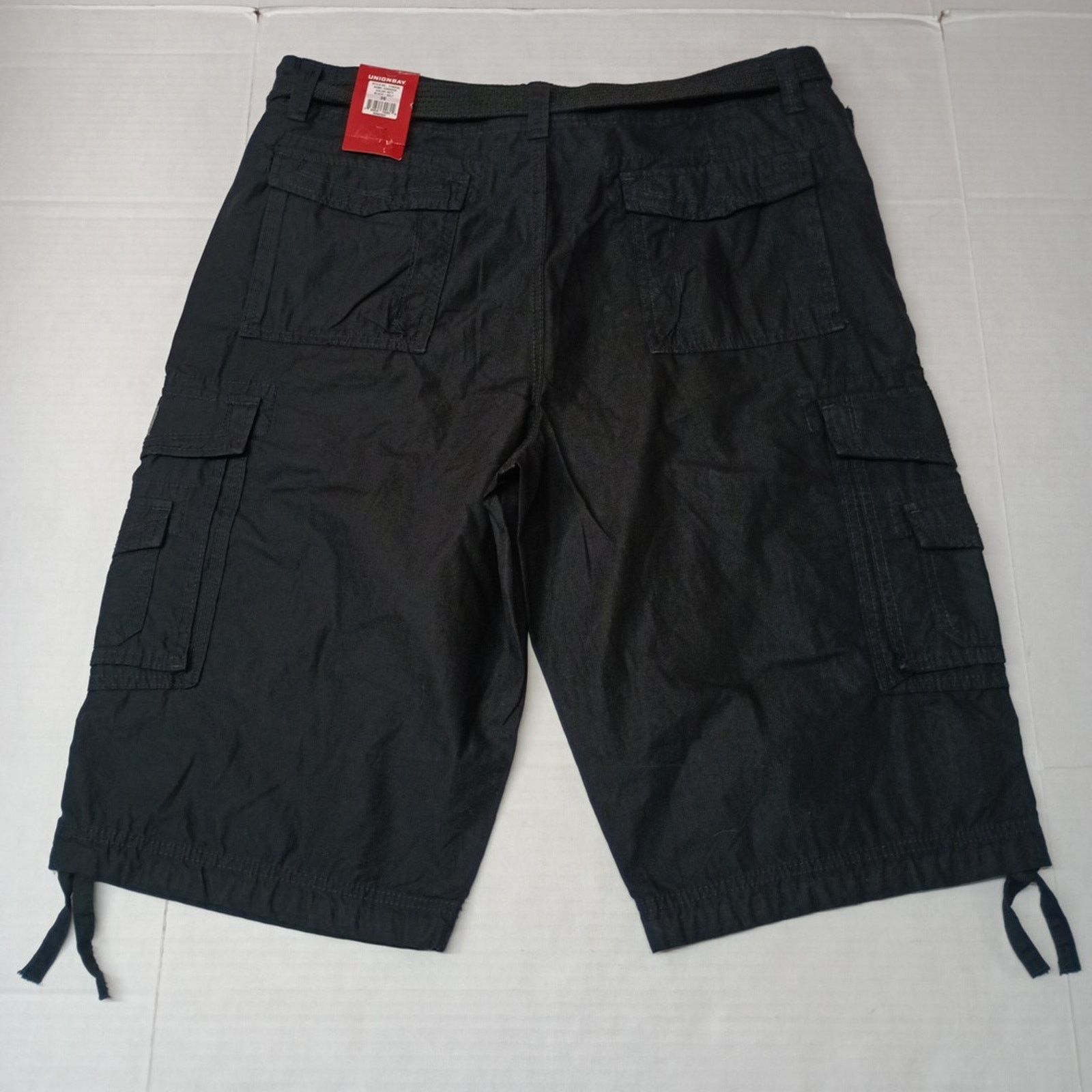 UNIONBAY Unionbay Men's Cordova Cargo Shorts Size 38 Black + Belt Size US 38 / EU 54 - 4 Thumbnail