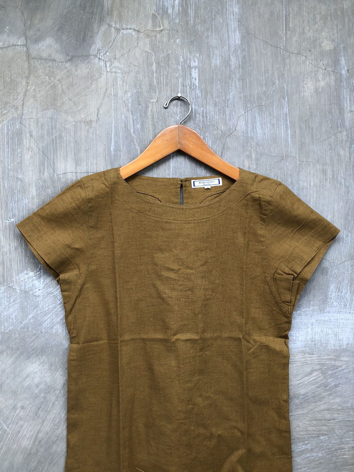 Yves Saint Laurent Yves Saint Laurent Brown Women Tops Blouse Size S / US 4 / IT 40 - 2 Thumbnail