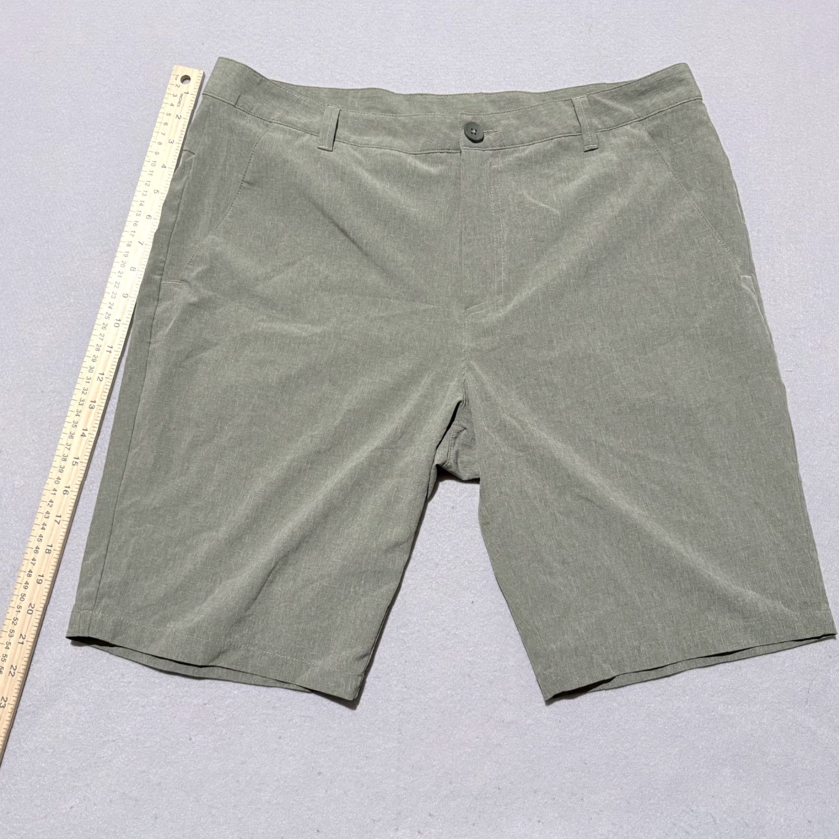 Oakley Oakley Golf Chino Shorts Men's Sage Green Regular Fit 36 VTG Mocked Zip Fly, Shorts, Men, Sage Green, Regular Fit, 36 Size US 36 / EU 52 - 8 Thumbnail