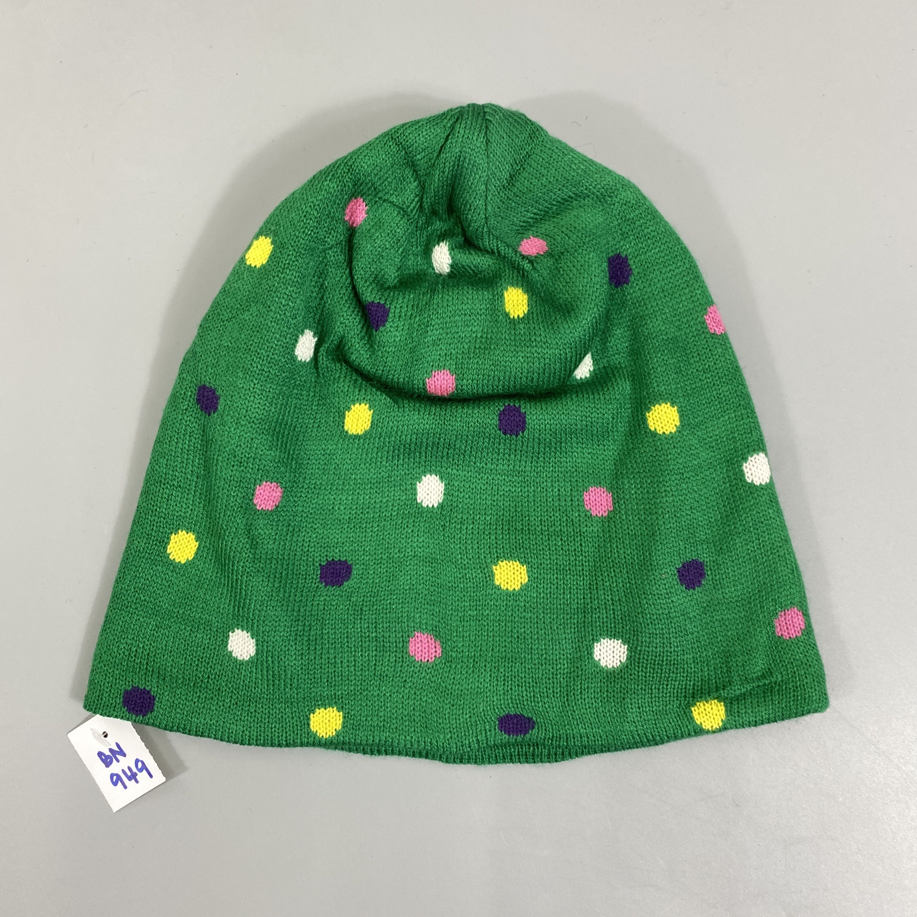 Japanese Brand Slouchy Snow Cap Beanie With Multicolor Dots -BN949 Size ONE SIZE - 7 Thumbnail