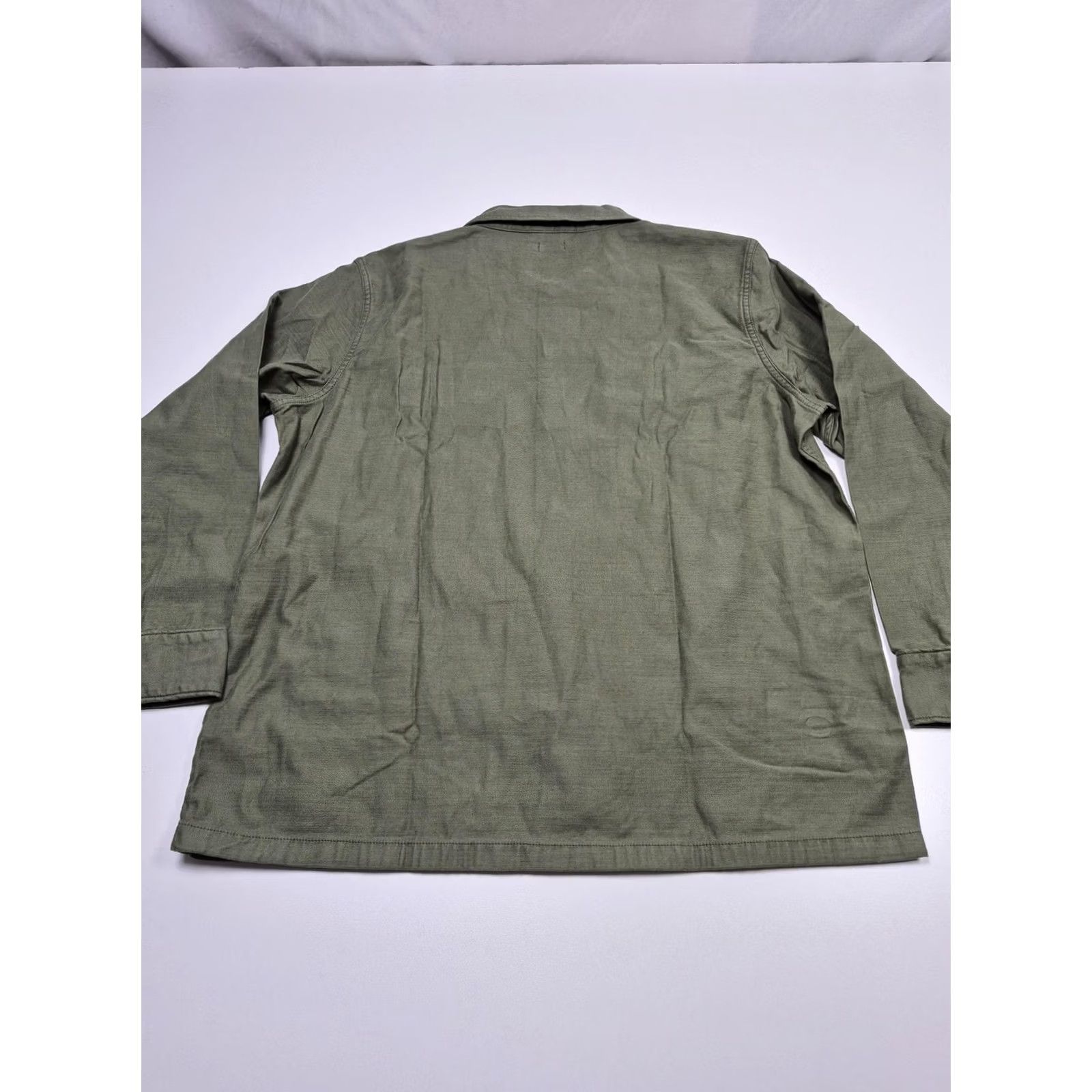 Faherty Faherty Green Cotton Military Jacket Shacket Overshirt L Women's Shirt Jacket Casual Workwear Front Button Pockets Size L / US 10 / IT 46 - 5 Thumbnail