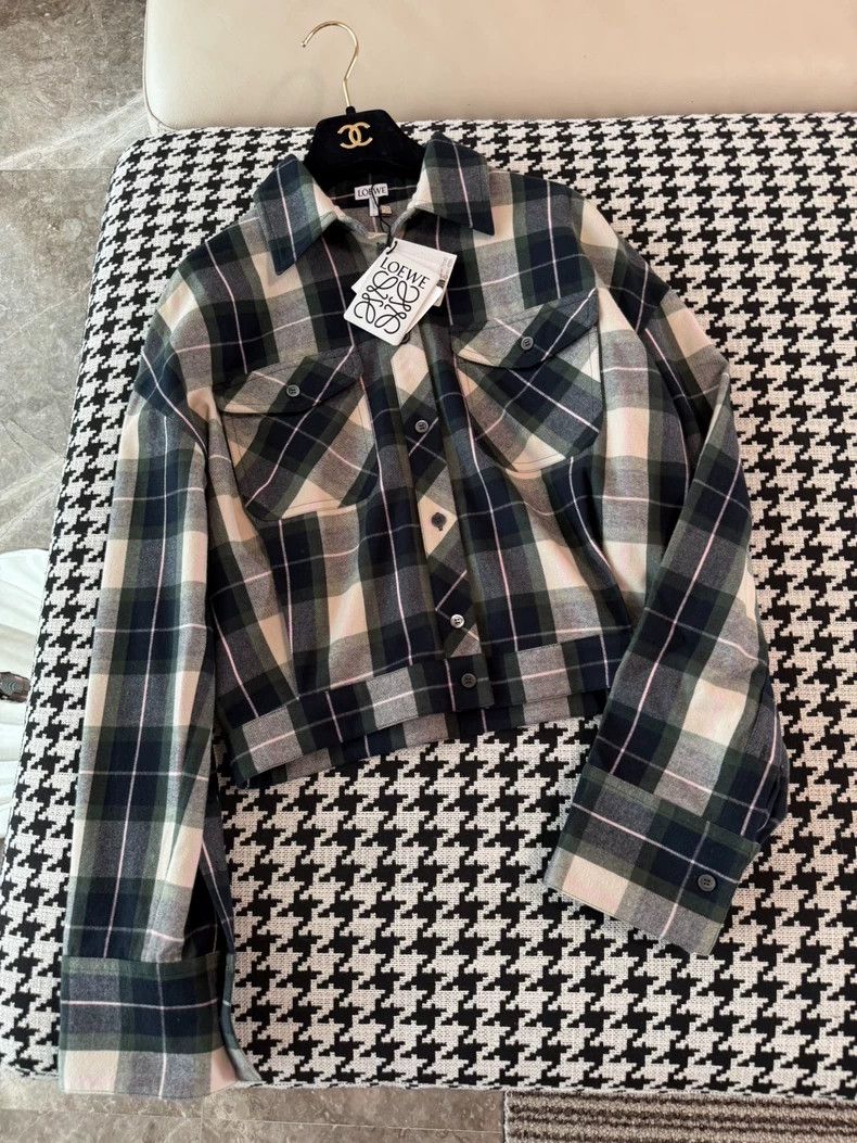 Loewe LOEWE Short plaid shirt Size XXS / US 00 / IT 34 - 7 Thumbnail