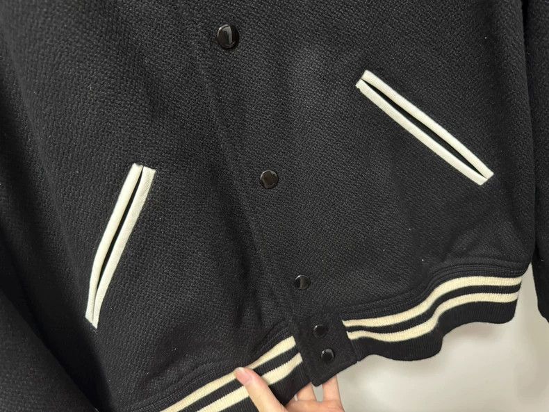 Saint Laurent Paris saint Laurent paris21fw patchwork black and white Teddy ja Size US M / EU 48-50 / 2 - 3 Thumbnail