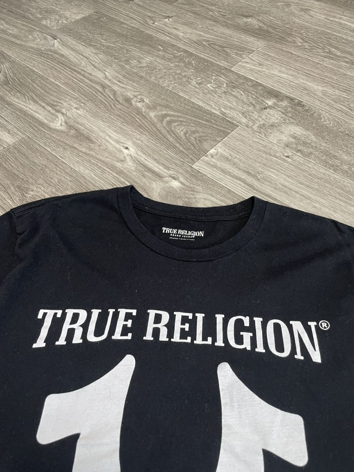True Religion True Religion Big Logo Black T-Shirt Y2K Size XXL Size US XXL / EU 58 / 5 - 5 Thumbnail