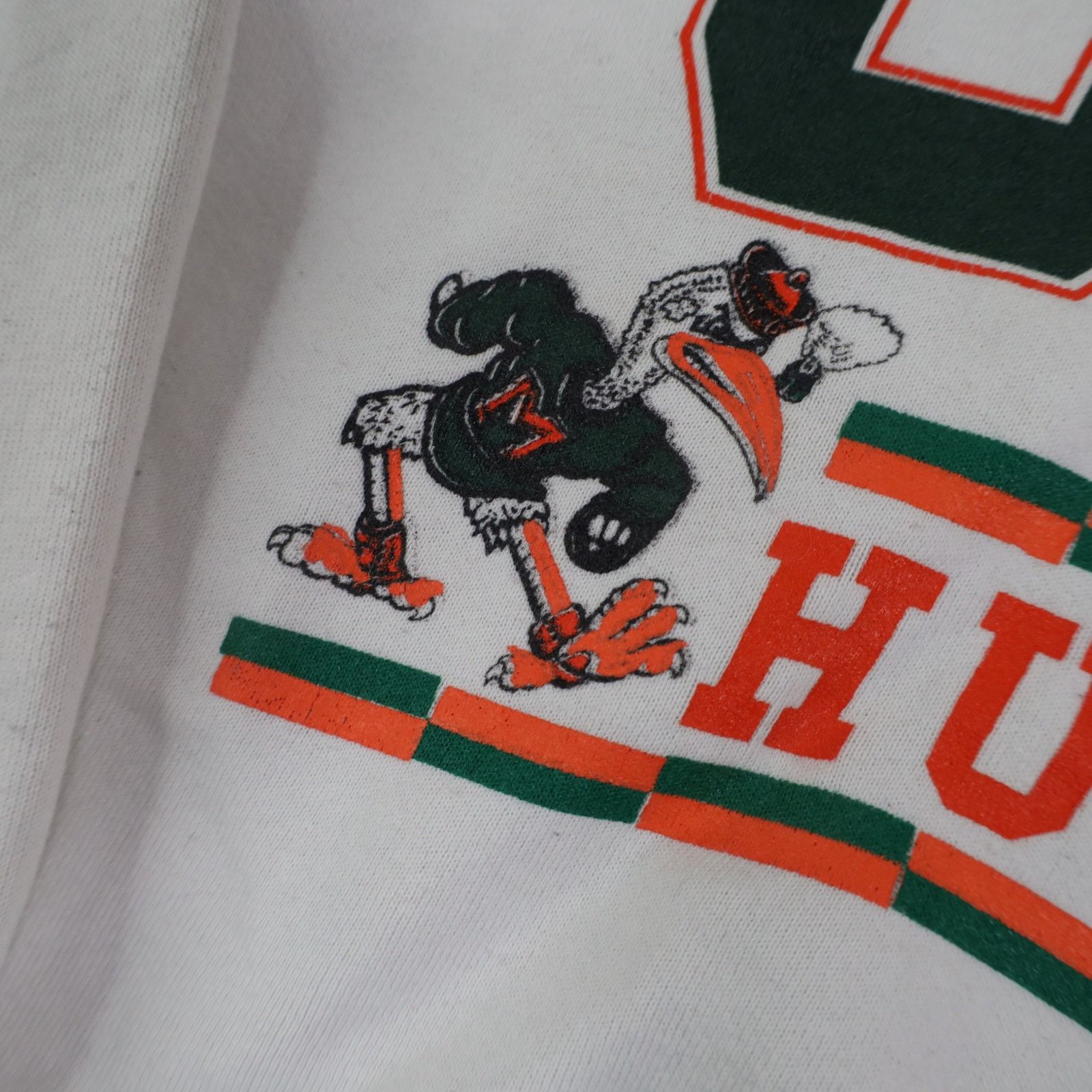 NCAA × Vintage VTG Russell University of Miami Hurricanes Sweatshirt Size US L / EU 52-54 / 3 - 5 Thumbnail