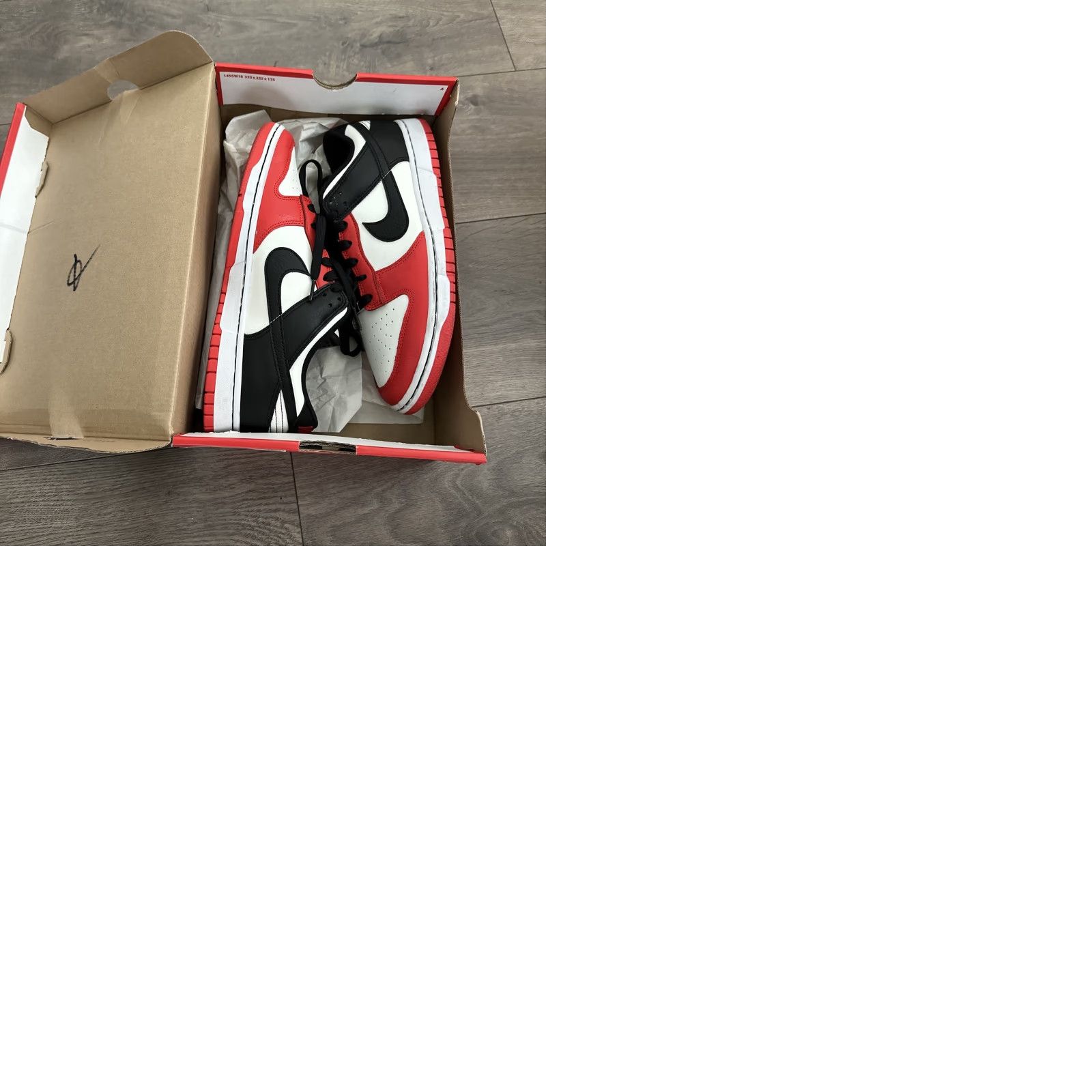 Nike Nike Dunk Low EMB Chicago Bulls 75th Mens Size 10 Red Sneakers 2021 DD3363-100 Size US 9 / EU 42 - 9 Thumbnail
