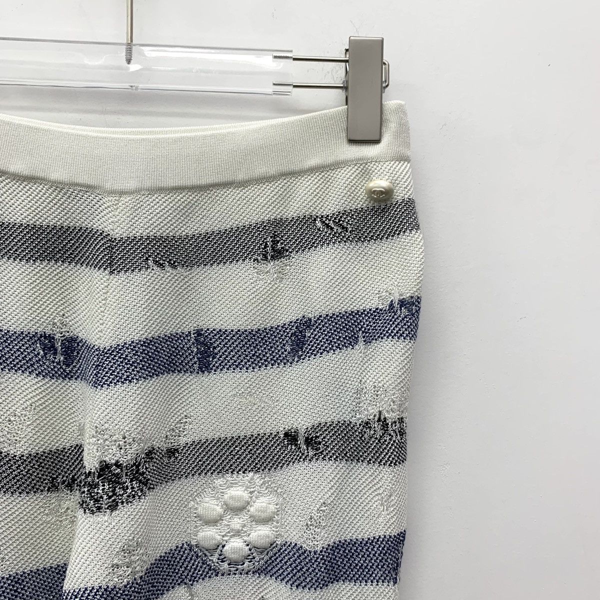 Chanel Chanel Colorblocked Striped Casual Wide Leg Pants Size 27" / US 4 / IT 40 - 3 Thumbnail