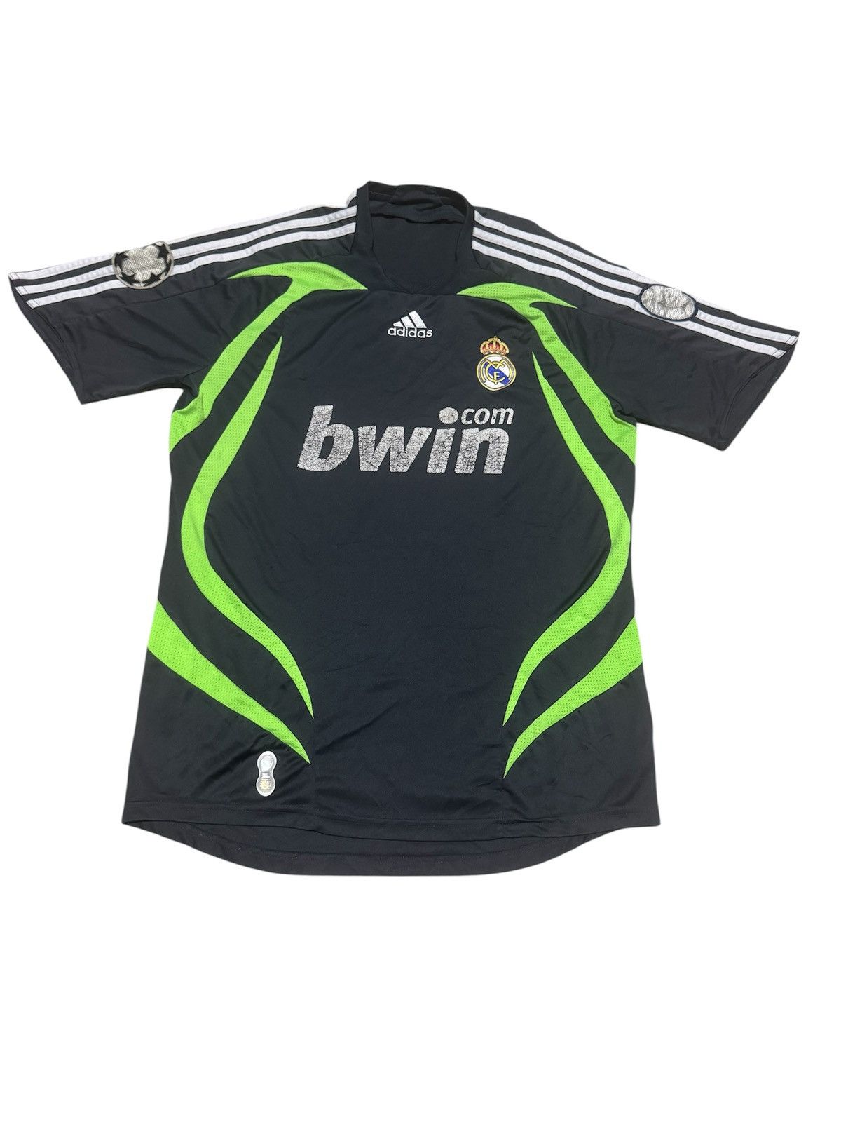 Adidas Y2K 07-08 Adidas Real Madrid 3rd Kit Away Football Jeysey Size US M / EU 48-50 / 2 - 1 Thumbnail