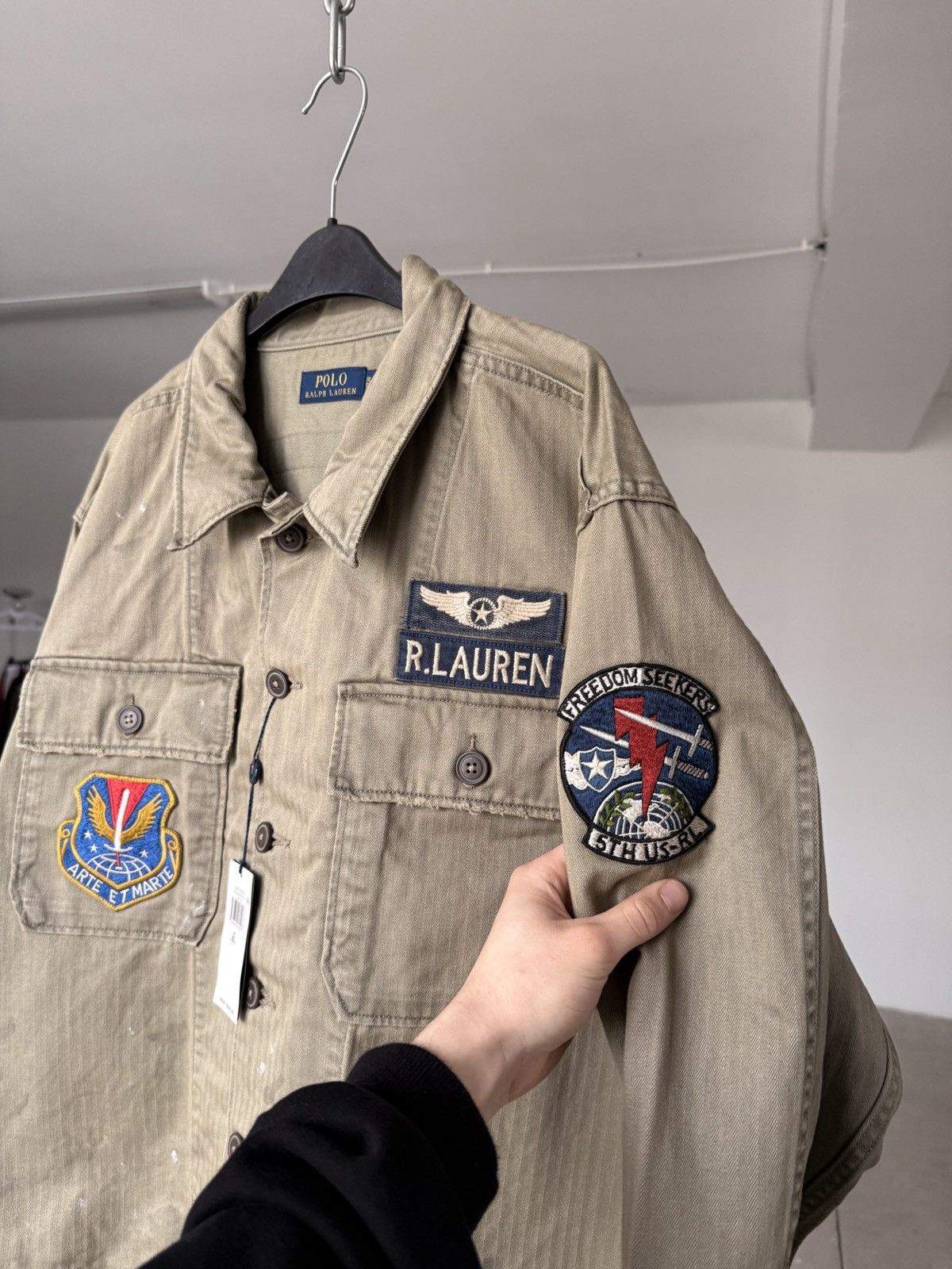 Polo Ralph Lauren RARE Polo Ralph Lauren Military Overshirt Jacket Size US XL / EU 56 / 4 - 8 Thumbnail